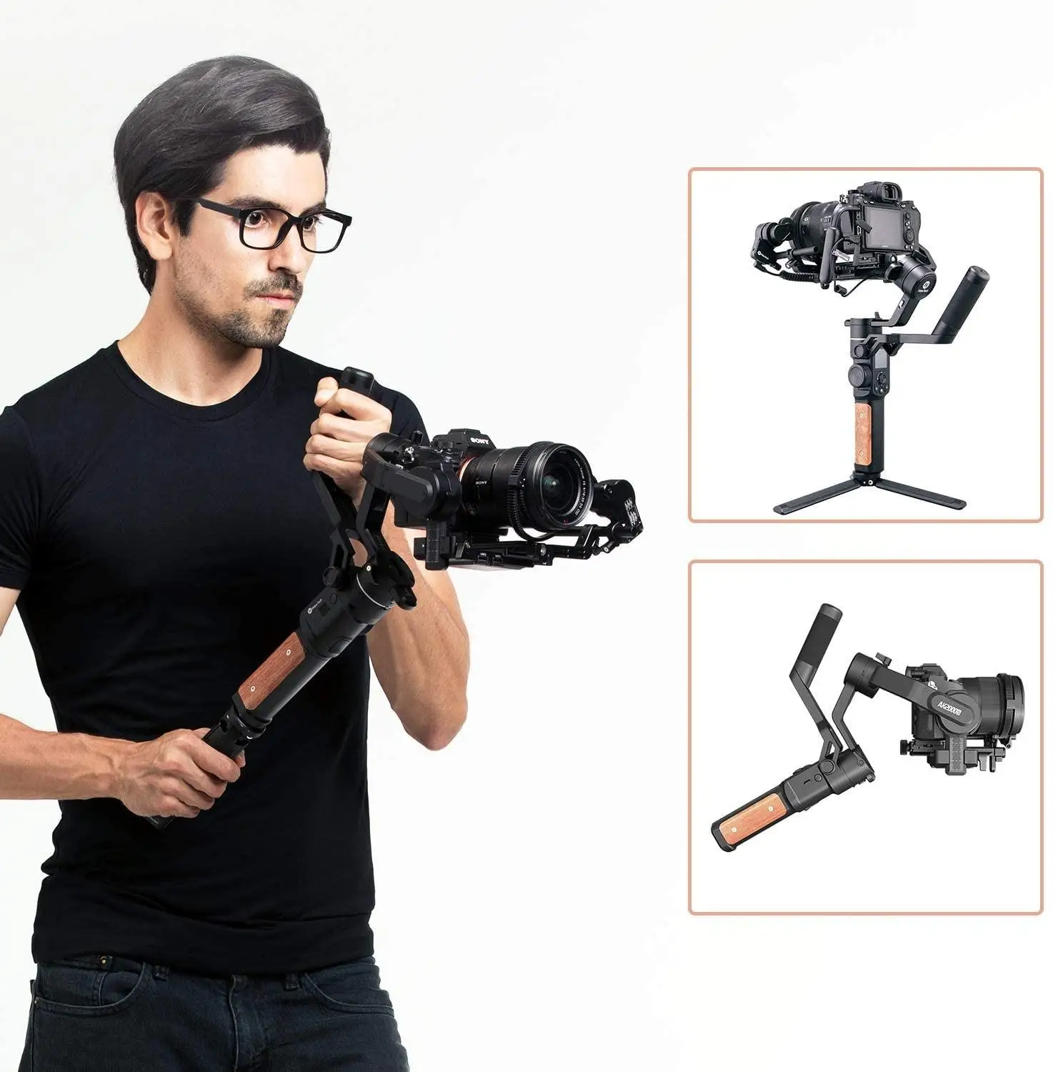 3 осевой шарнирный стабилизатор FeiyuTech Feiyu AK2000 S для Sony a9 a7 ii a6500 Canon 5D Panasonic GH5 GH4 Nikon