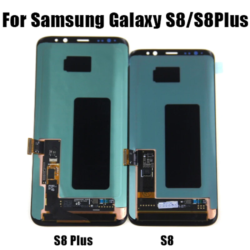 

For Samsung Galaxy S8 plus G950F G950A G955f G955u lcd display with touch screen Digitizer Super AMOLED Screen+Frame