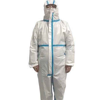 

PP Reusable Hood Protective Clothing Overall Suit Splashproof ISolation Coveral Protective Clothing *Protection From Unwanted An