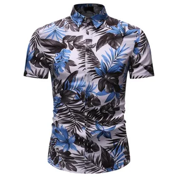 

MODA VELOCE Silk Hawaiian Shirts For Men Shirt New Mens Shirts Regular Fit Short Sleeve
