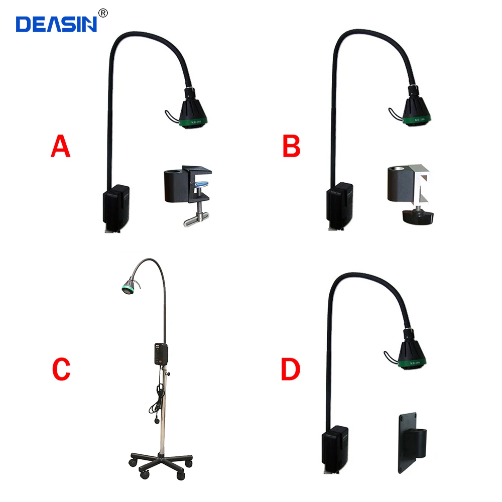 35W Tisch Wand Führungsschiene Clip Chirurgische Medizinische Untersuchung Licht Lampe Gynäkologie Dental Oral HNO PET Schönheit