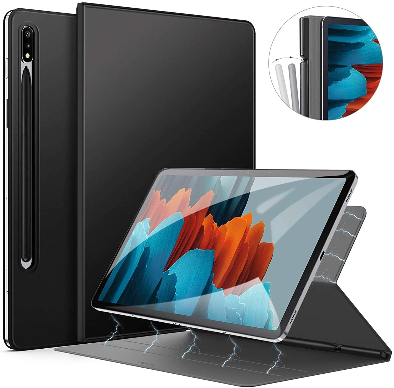 For Samsung Galaxy Tab S7 Plus Fe Case Magnetic Stand Cover With Pencil Holder For Galaxy Tab S8 Plus S8 Ultra Case Tablets E Books Case Aliexpress For Samsung Galaxy Tab S7 Plus Fe Case Magnetic Stand Cover With Pencil Holder For Galaxy Tab S8 Plus S8 Ultra Case Tablets E Books Case Aliexpress