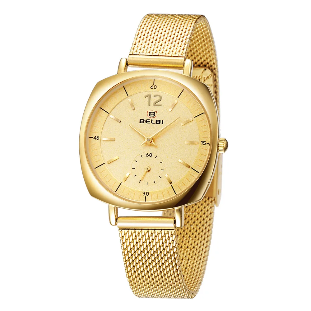 

Biao bi Belbi5826 Business Ultra-Thin Mesh Belt Quartz Watch