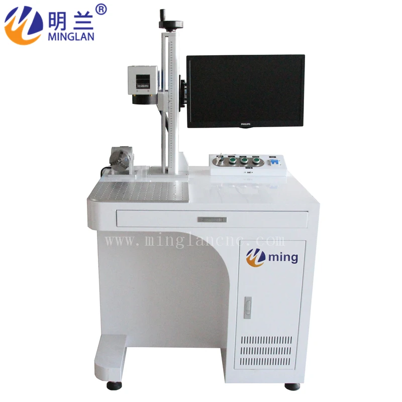  MINGLAN 20W fiber laser marking machine with Computer MLF-20W