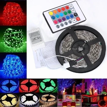 

LED Strip Lights 2835RGB 300LEDs Waterproof Flexible LED Tape Light Kit 24 Key