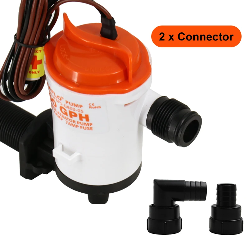 SEAFLO 04 Series 12V 800GPH Livewell Aeration Pump Fishing Boat Live