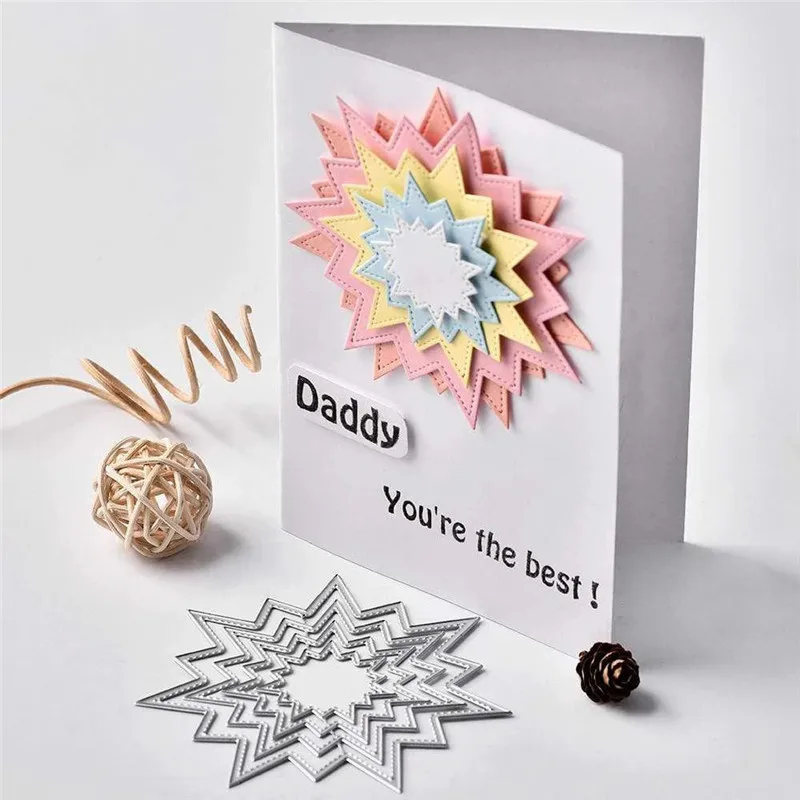 

YaMinSanNiO Flower Background Dies Metal Cutting Dies New 2019 for Card Making Scrapbooking Embossing Cuts Stencil Craft Dies