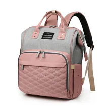 Bolsa de pañales de gran capacidad con USB, mochila de maternidad resistente al agua para bebés, bolsas para lactantes con interfaz USB, bolsa de viaje para mamás