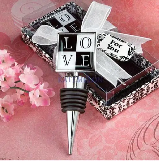 Love Design Wine Bottle Stopper Wedding Favor