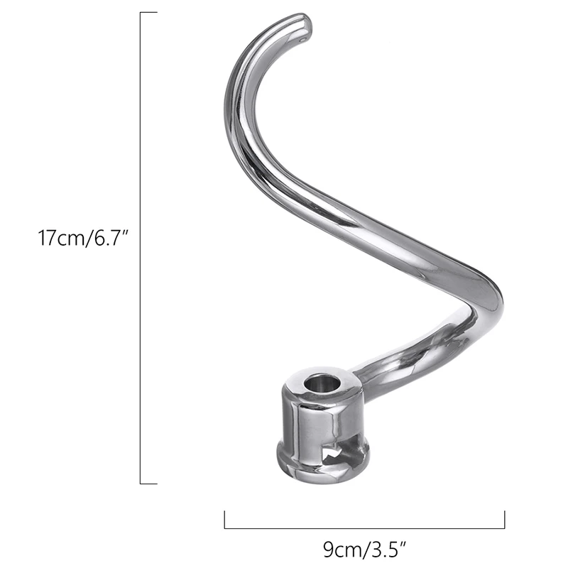 Крюк для теста из нержавеющей стали, Электрический миксер, насадка для Ksmc7Qdh 5Ksm7580X для миксеров, хлебное печенье, инструменты для приготовления теста