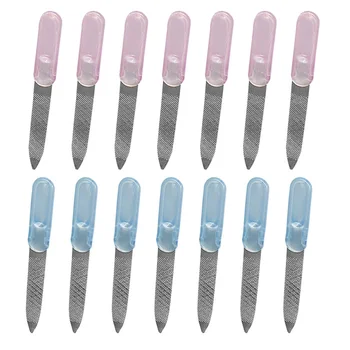 

30pcs Stainless Steel Nail Files Manicure Polisher Nail Shaping Strips DIY Nail Art Tools for Home Nail Shop Random Color