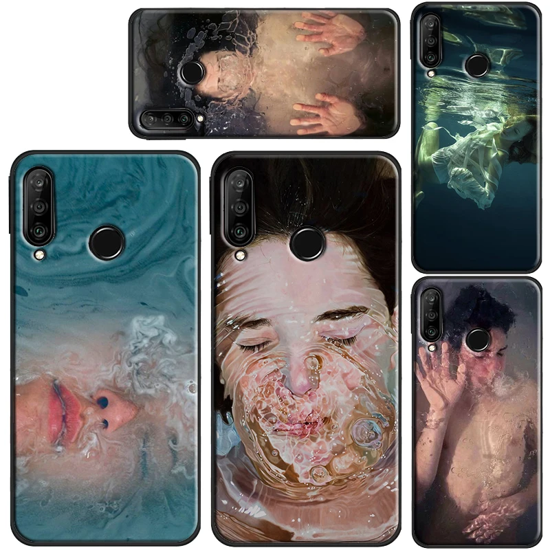 Подводный чехол с абстрактным рисунком для мальчиков и девочек Huawei P30 Lite P10 P40 P20 Pro