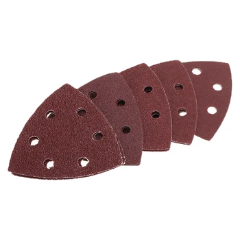 

10Pcs Triangle Sander Pads Abrasive Detail Sanding Sheets 40 60 80 100 120Grit Grinding Polishing Sanding Sheets For Power Tool