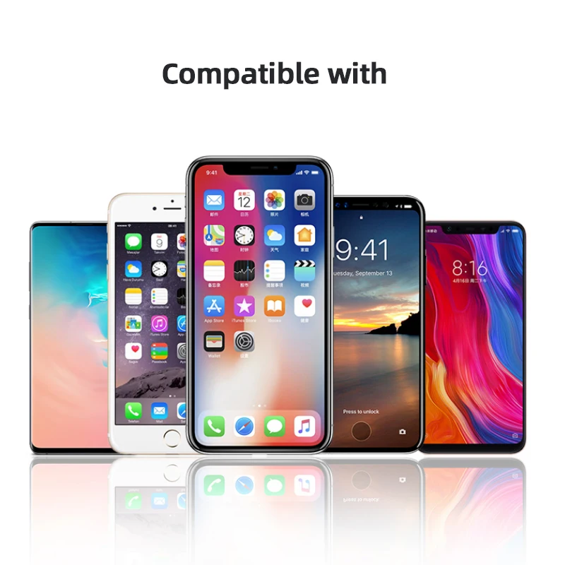 Автомобильное беспроводное зарядное устройство для iPhone Xs Max Xr X samsung S10 S9