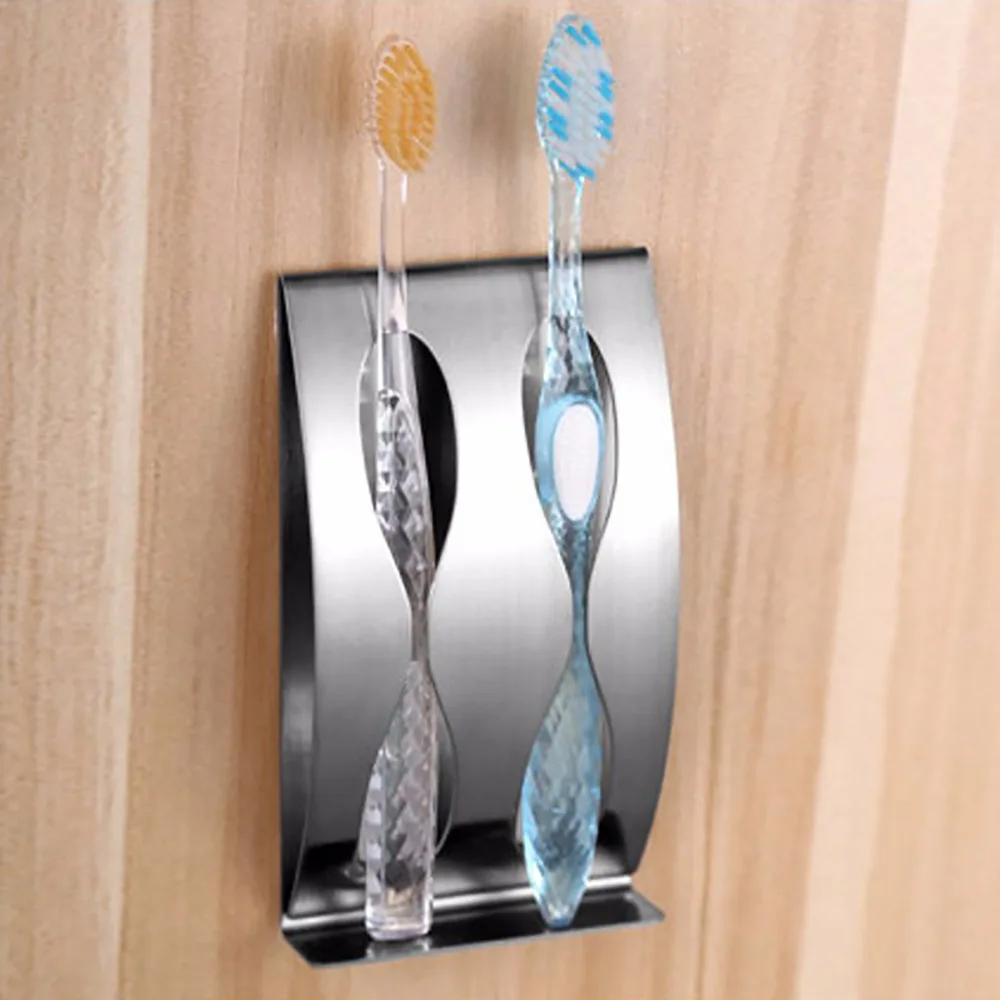 Нержавеющая сталь Зубная щётка полка настенное крепление держатель 3/2 крючок