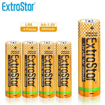 

ExtraStar® Alkaline batteries “AA” of 1.5 volt, 2500mAh, 4 PCs