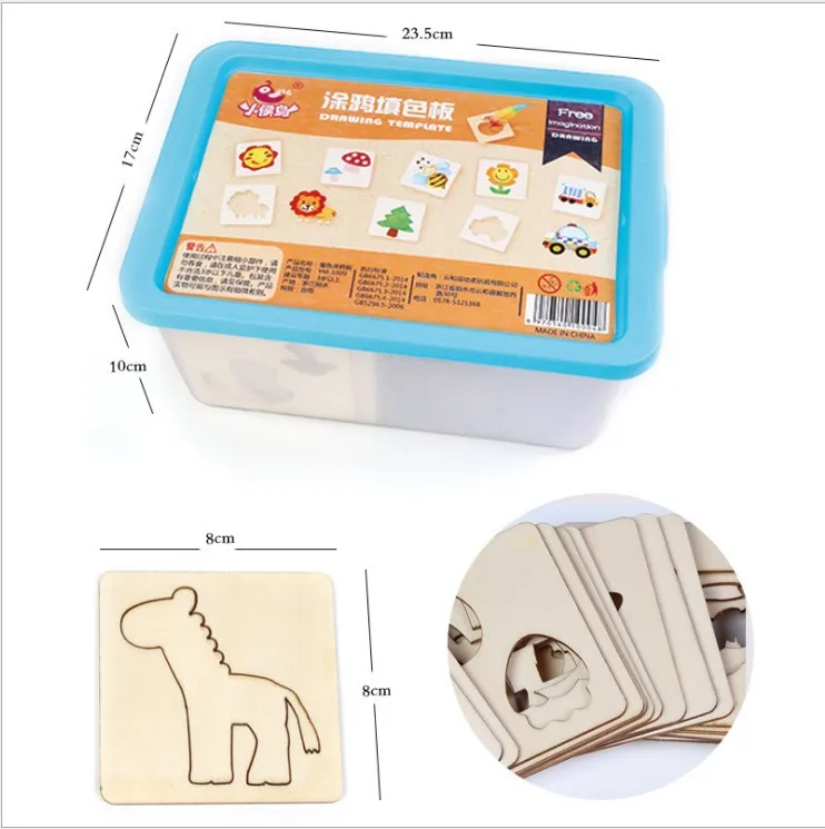 

Children Learn to Draw Tool Baby Graffiti Painting Coloring Drawing Painted Template Set Children'S Educational Toy
