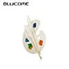 Blucome Colorful Palette Painter Brooch Women Men Collection Enamel Badge Artist Decorative Lapel Pins Students Bag Brooch Gifts ► Photo 1/6