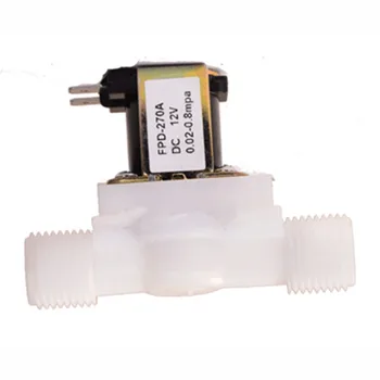 

1PC Plastic 12V 24V 220V Electric Magnetic Water Control Valve Solenoid Valve Switch Normally Closed 1/2''