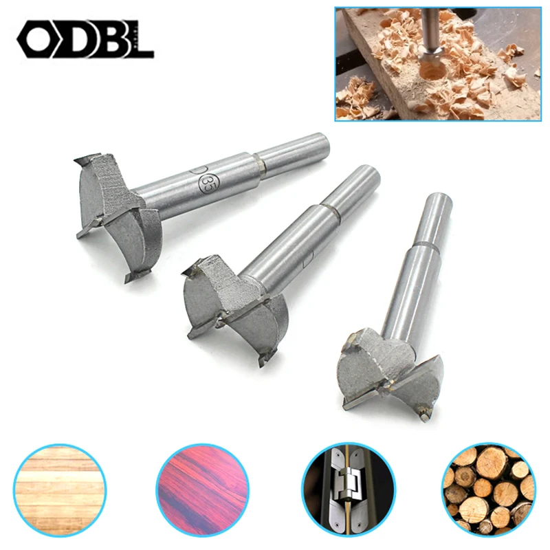 

15mm-100mm Forstner Wood Drill Bit Self Centering Hole Saw Cutter Woodworking Tools Set Wooden Cutter Drilling for Hinge Window