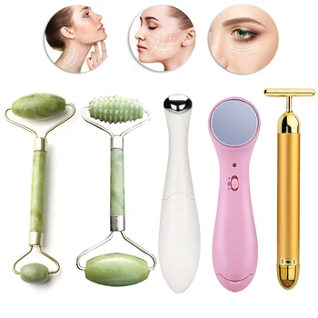 

Double Heads Face Roller Face Massage Anti-wrinkle Skin Tightening Hands Body Skin Slimming Face Lift Bar Beauty Skin Care Tools