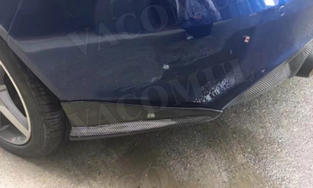 C Class углеродного волокна задний бампер для губ разветвители фартуки для Jaguar XE Седан 4-дверный FRP бампер автомобиля крылья