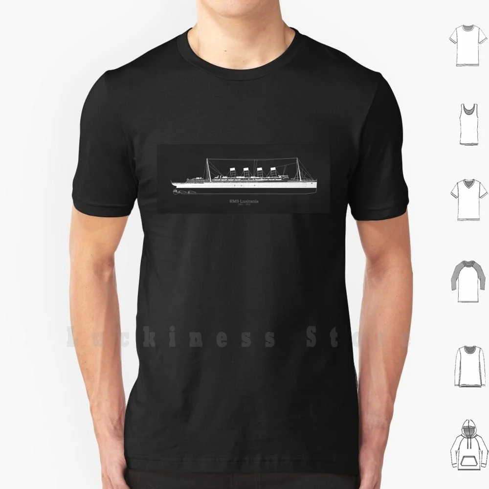 Rms Lusitania планы-Cunard Ocean Liner Ship футболка DIY хлопок большой размер 6xl круизный лайнер