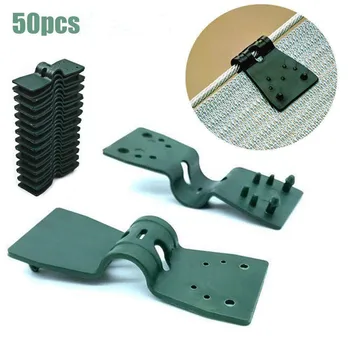 

50 Pcs Plastic Clips UV Fasten Shade Cloth Privacy Screen Poultry Net Clips