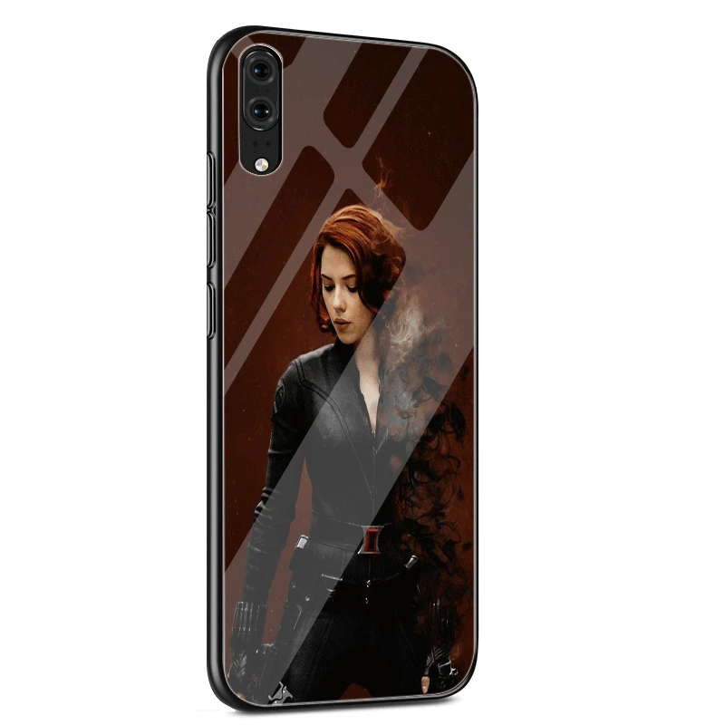 Стеклянный чехол для huawei P30 P20 P10 Y9 Y6 mate 20 Pro Lite P Smart Honor 7A 8X9 10 чехол Marvel Avengers