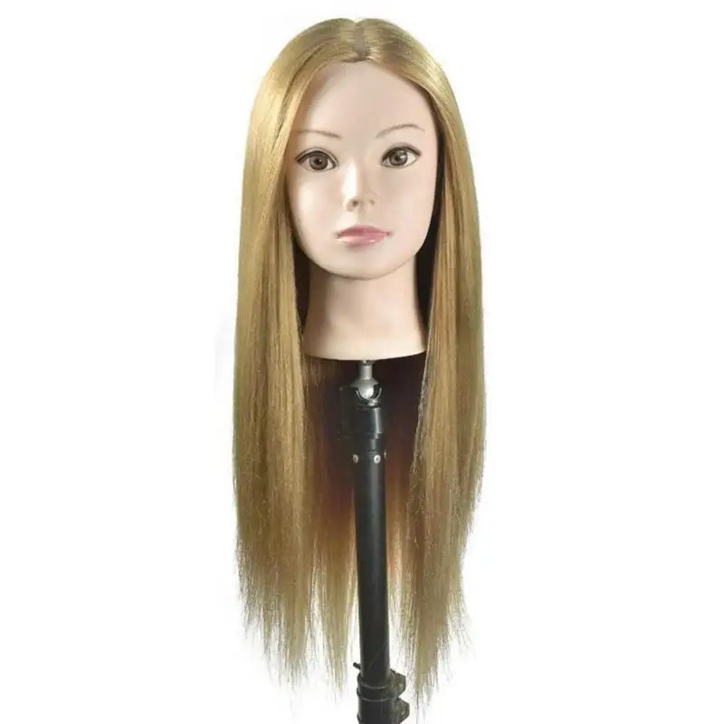 

Pro Salon Hairdressing Mannequin Head Dolls for Makeup Practice with Table Clamp Environmental Protection and Durability