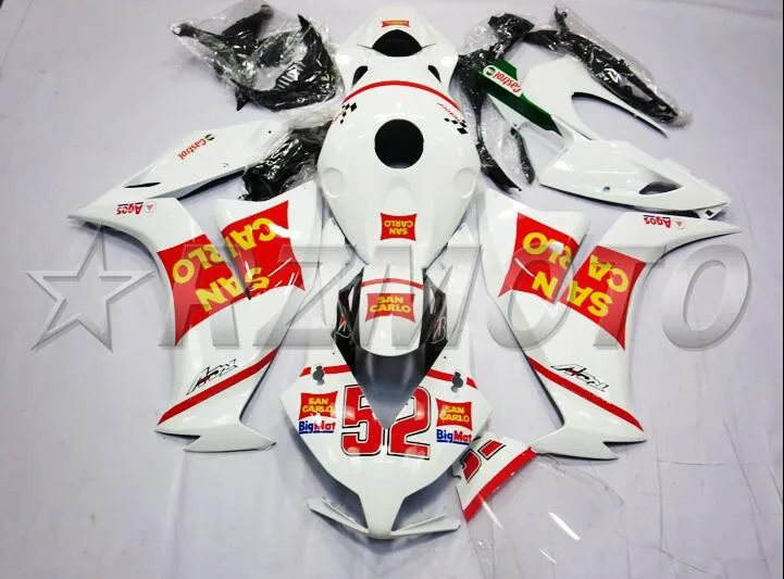 ABS полный обтекатель комплект Подходит для HONDA CBR1000RR 2012 2013 15 CBR 1000RR 12-15 CBR1000 Обтекатель Набор красный желтый