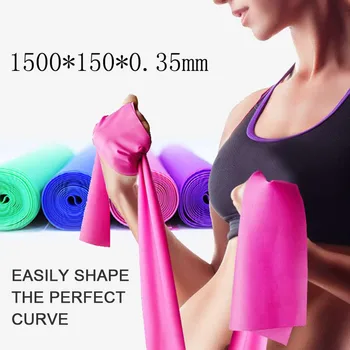 

Fitness Exercise Resistance Bands Rubber Yoga Elastic Band 150cm Resistance Band Loop Rubber Loops for Gym Training