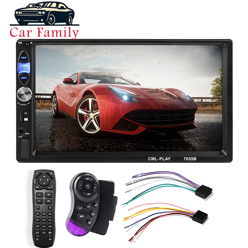 2 Din Автомобильная Радио " HD Авторадио мультимедийный плеер 2DIN сенсорный экран Авто аудио стерео MP5 Bluetooth USB TF FM камера