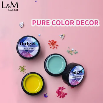 

3pcs/lot ibdgel brand Pure Color High Quality Soak Off Beauty Gel UV Nail Free Shipping Long-lasting Gel 48 Colors For Choose