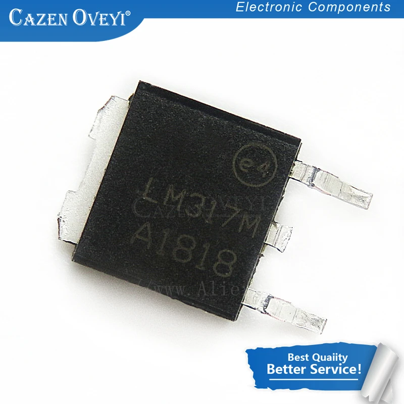 10pcs/lot LM317 adjustable voltage regulator SMD transistor TO-252 patch LM317M new original In Stock | Электронные компоненты