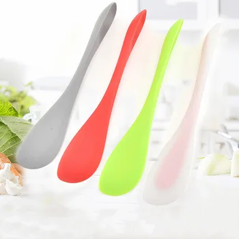 

2 in 1 Double Side Silicone Cake Spatula Jar Scraper Butter Mixing Spoon Mixing Batter Scraper Baking Pastry Tools Kitchenware