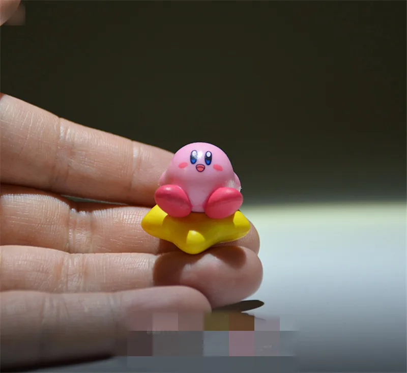 48 шт. 2,5 см kawaii звезда Кирби фигурка кукла мягкая резиновая детская коллекция Подарочная модель игрушки