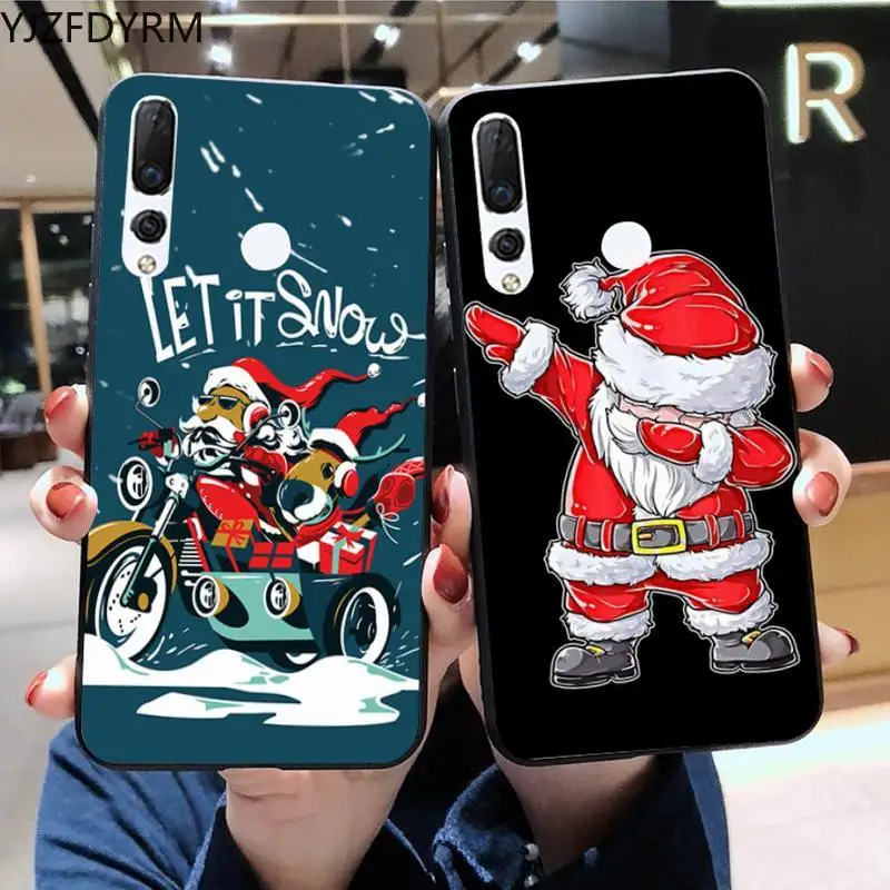 

YJZFDYRM Creative Christmas Phone Case Huawei Y6P Y8S Y8P Y5II Y5 Y6 2019 P Smart Prime Pro