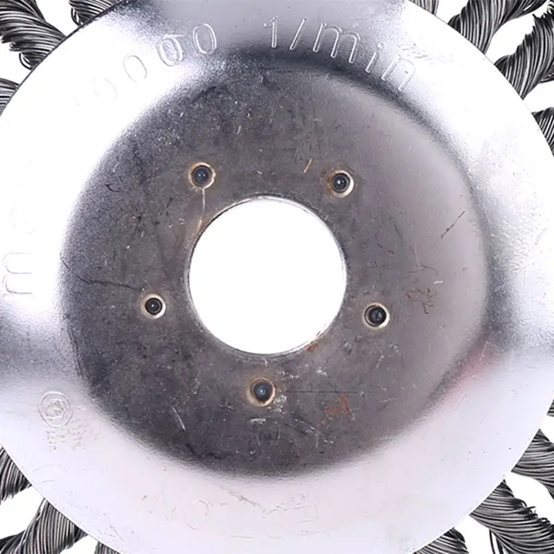 25 мм апертура 8 дюймов стальная проволока прополка щетка витая проволочная чаша типа вращающаяся проволока колесо триммер для сорняков щетка