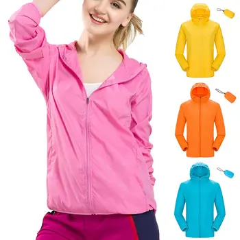 

Women Men Plus Size 1PC Windproof Unisex Windbreaker Outdoor Bicycle Jacket UV Protection Sun protection Ultra Light