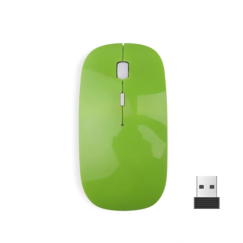 Kebidumei ультра тонкий USB 2 4 ГГц Беспроводной Мышь оптическая тонкая приемник для Apple