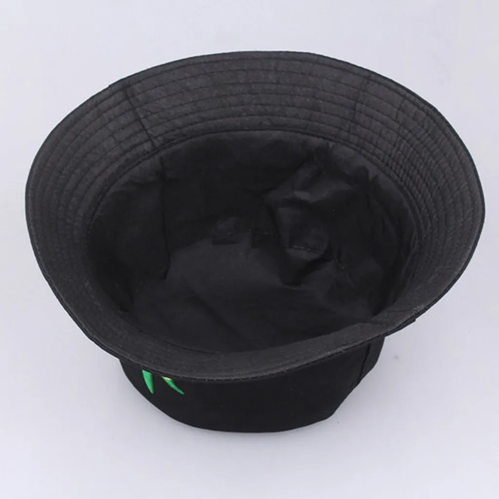 New Fashion Men Women Cute Printed Bucket Hat Outdoor Double Sided Reversible White Black Bucket Cap Sun Hat For Women Gorras