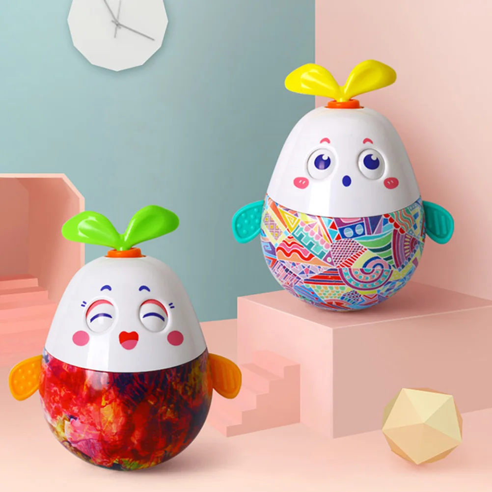 Детская игрушка-неваляшка кролики Встроенная музыкальная шкатулка и колокольчик раннее образование погремушка игрушки Детский подарок Мультяшные милые игрушки для девочек Подарки#30