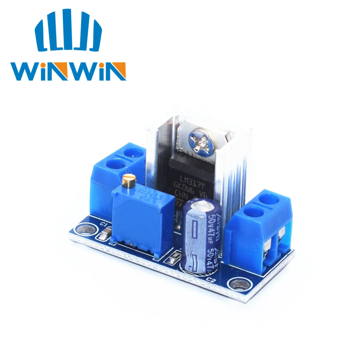 

1PCS LM317 Adjustable Voltage Regulator Power Supply LM317 DC-DC Converter Buck Step Down Circuit Board Module Linear Regulator
