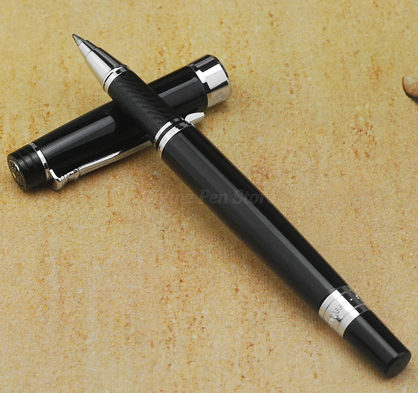 Picasso 917 Metal Black Barrel Silver Trim Financial Roller Ball Pen Refillable Professional Office Stationery Writing Tool