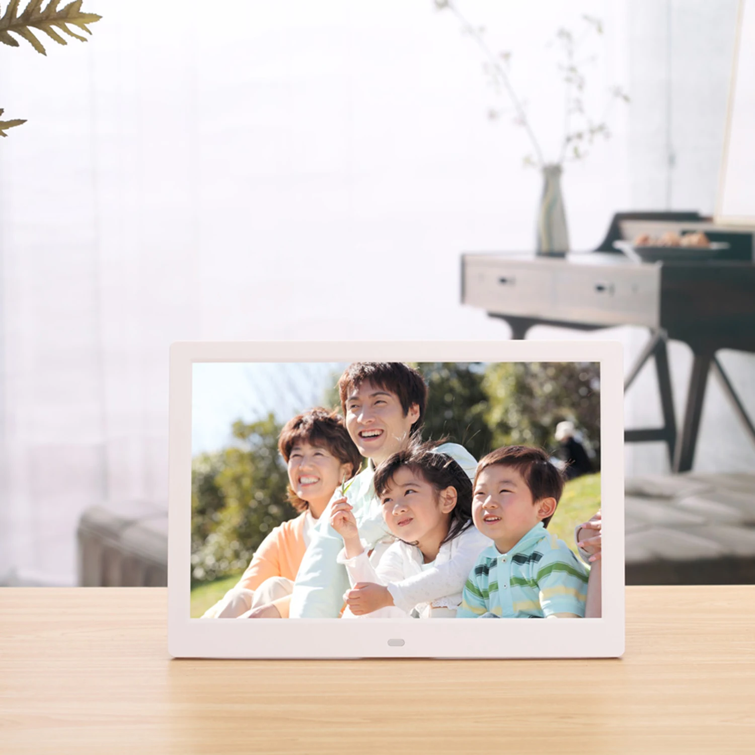 12" LEDs Digital Photo Frame Album Display Image MP4 Video MP3 Audio Clock Calendar Touch Key Support Auto Play Multi Languages