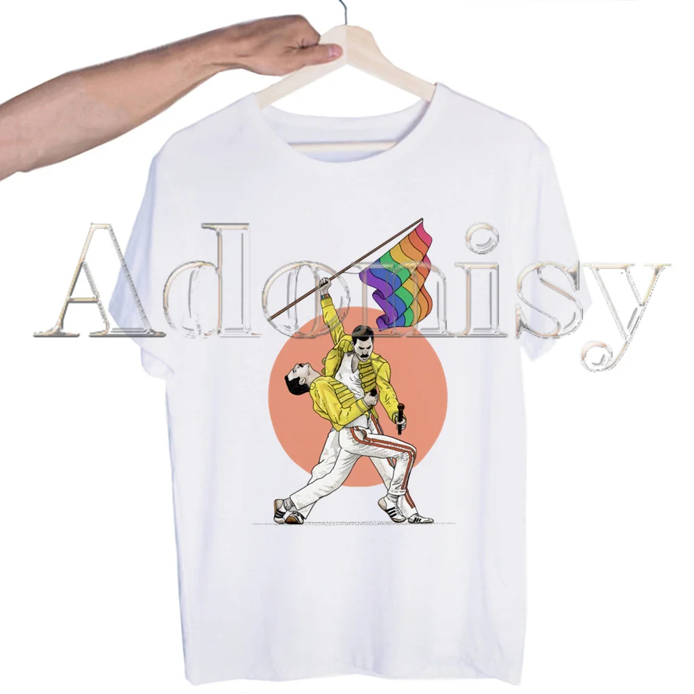 Camisetas de Freddie Mercury Harajuku para hombre/mujer, Camiseta con estampado divertido de Hip Hop, ropa de calle, de manga corta| Camisetas| - AliExpress