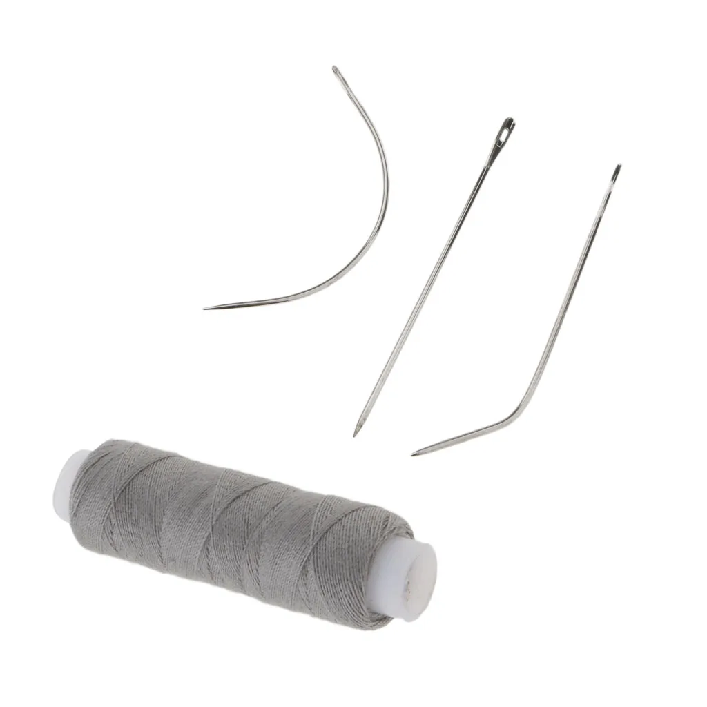 1 Roll Nylon Thread For Weave Hair 5 Pieces Hair Weave Needle C Weaving  Needles+5units C Hair Weaving Thread - AliExpress