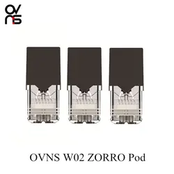 Оригинальный OVNS W02 ZORRO Vape Pod картридж 0,7 мл керамический сердечник Замена Pod для CBD масло подходит для W02 ZORRO Vape ручка комплект