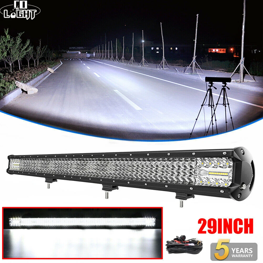 

CO LIGHT 16D 4-Row Spot Flood Offroad LED Work Light Bar 29" 696W ATV 4x4 Bar LED Truck Bar Light For SUV ATV 4WD 4x4 Car Trucks